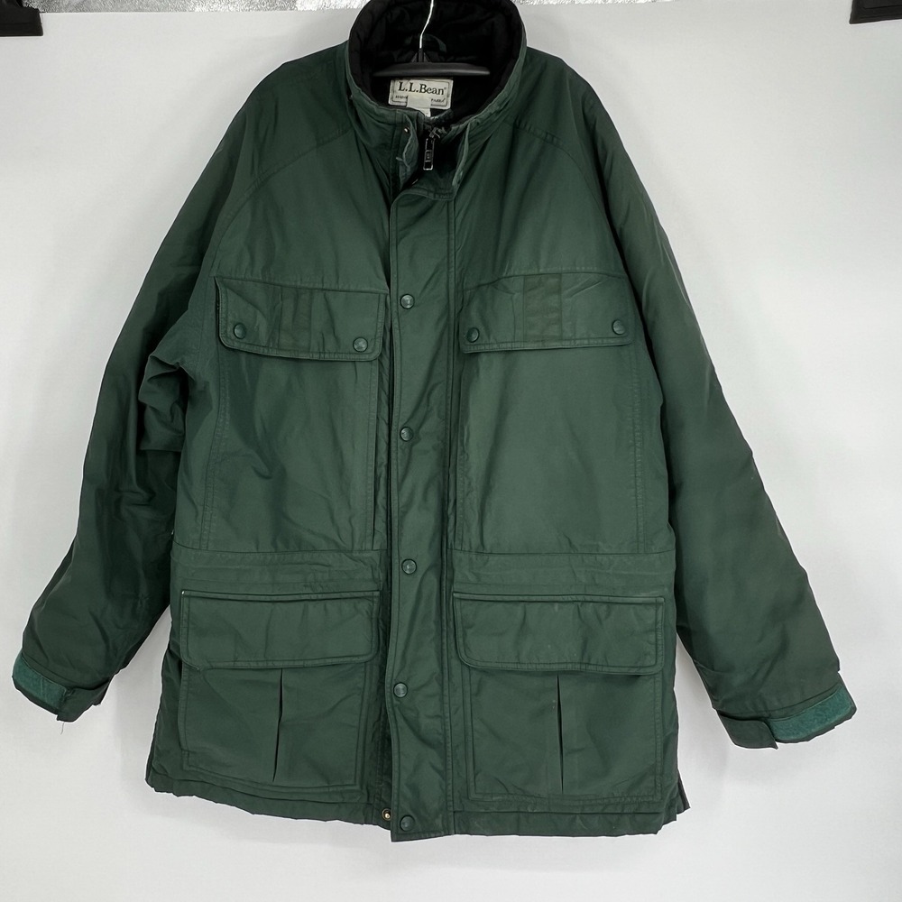 LL Bean Maine Wardens Parka Green Size M Goretex Insulated Preowned Excellent